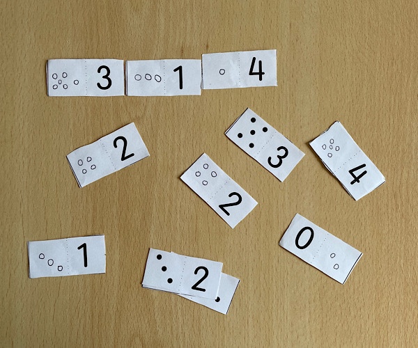 Domino Zahl-Mengen-Zuordnung