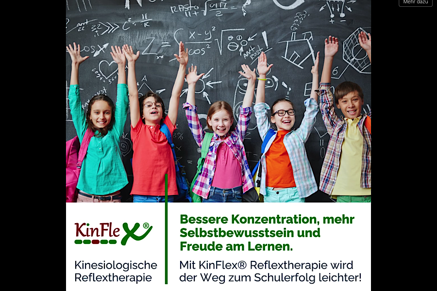 Außerschulisches Lernen: Kinder erheben freudig die Hände nach KinFlex, kinesiologischer Reflextherapie