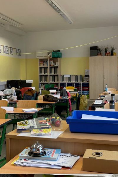 Was ist Dyskalkulie: Klassenraum einer Grundschule