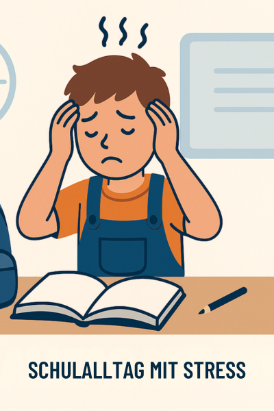 Mythen frühkindliche Reflexe: Kind sitzt traurig am Tisch vor einem geöffneten Buch.