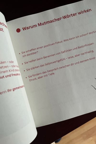 Prüfungsangst Grundschule: Mutmachwörter aus dem Buch 30 Mutmach-Wörter für 30 Tage 